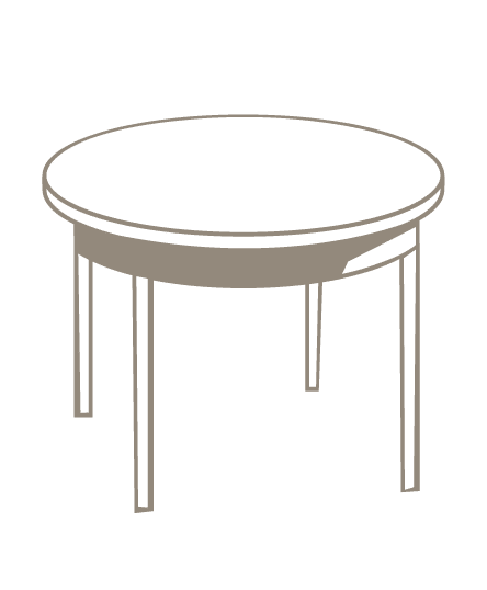 Matériel événementiel dessin table