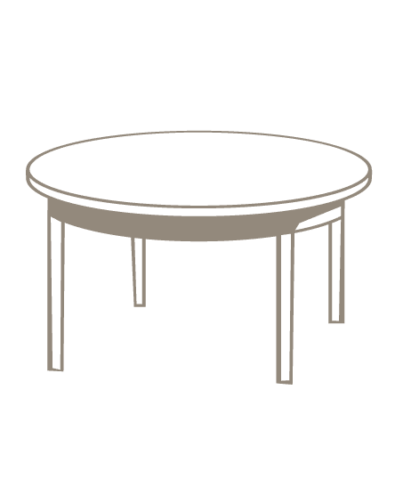 Matériel événementiel dessin table